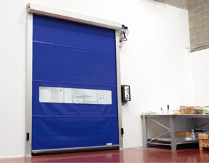 Puerta rápida enrollable de aluminio reforzada 1-1-1